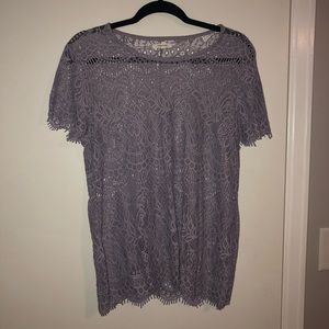MAURICES | Purple Lace Blouse
